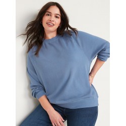 NEW WOMENS 3X OLD NAVY Oversized Vintage Tunic Sweatshirt, BLUE