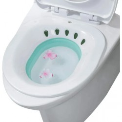 NEW Foldable Squat Free Sitz Bath, Discreet Over The Seat Sitz Bath to Treat Postpartum Wounds