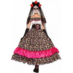 NEW Forum Novelties Women's Day of Dead Spanish Lady Costume, Multi, Standard SIZE