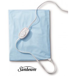 NEW Sunbeam Heating Pad with Arthritis Controller  Neck & Shoulder Electric Heating Pad for Targeted Pain Relief  3 Heat Settings  Machine Washable  12 x 15 inch