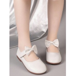 NEW SIZE EURO 28 Girls Bow Decor Mary Jane Flats For Outdoor