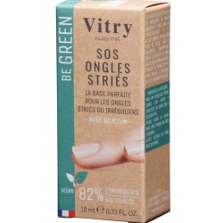 NEW Vitry Sos Ridged Nails Be Green 10.0