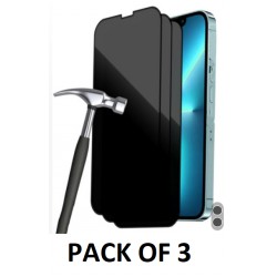 NEW 3 PACK SHEIN 3pcs Privacy Protection Full Screen Tempered Glass Protector Protect Compatible With Iphone With Black Edge Silk Screen Anti Peeping Full Screen Phone Protective Film, FOR IPHONE 14 PRO