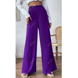 NEW LARGE SHEIN Privé Seam Detail Wide Leg Pants