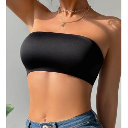 NEW MEDIUM Solid Bandeau Bra