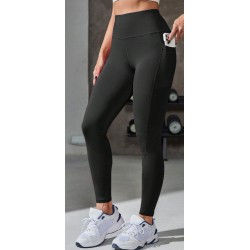 NEW XL SHEIN Sport Powerista Wide Band Waist Sports Leggings With Phone Pocket