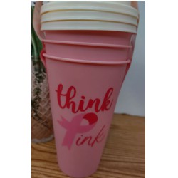 NEW 3PACK Reusable Coffee Cups With Lids PINK