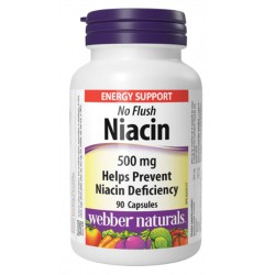 NEW EXP: FEBRUARY/2026 90 CAPSULES 500 mg Niacin No Flush