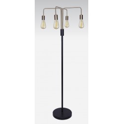 NEW Quad Edison Bulb Floor Lamp - Contemporary Industrial Style with Four Adjustable Arms