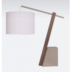 NEW Savannah Table Lamp - Steel/Wood/Cement