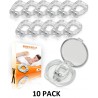 NEW 10 PACK Magnetic Anti Snore Clip - Silicone Snoring Nose Clip - A Simple Solution for Nasal Snorers - Reusable Snoring Device to Enjoy a Peaceful Night's Sleep