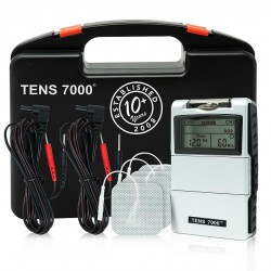 NEW TENS 7000 Digital TENS Machine with Accessories - TENS Unit Stimulator for Back Pain, Neck Pain, General Pain Relief, Sciatica Pain Relief, Muscle Pain Relief
