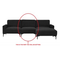 NEW VELVET SOFA CHAIR - NO ARMS.