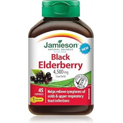 NEW EXP: 05/2025 - 45 CAPSULES Jamieson Black Elderberry