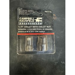 NEW CAMPBELL HAUSFELD PROFESSIONAL - 1/4 COLLET WITH COLLET NUT PA1115