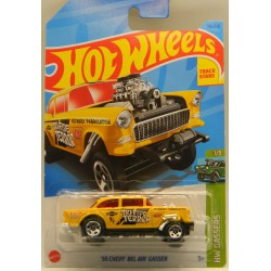 NEW - Hot Wheels - `55 CHEVY BEL AIR GASSER - MONMC - Yellow - HW Gassers Series -