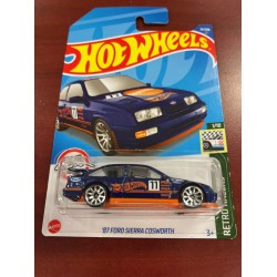 NEW - 2022 hot wheels '87 ford sierra cosworth blue retro racers 1/10 #33/250 f case