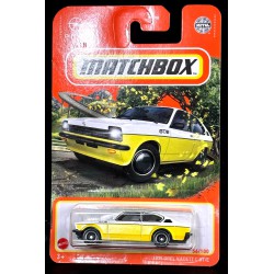 NEW - 2022 MATCHBOX 1975 OPEL KADETT C/GTE VINTAGE YELLOW WHITE ON CARD!