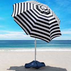 NEW OUTDOOR MASTER Beach Umbrella - NAVY STRIPE